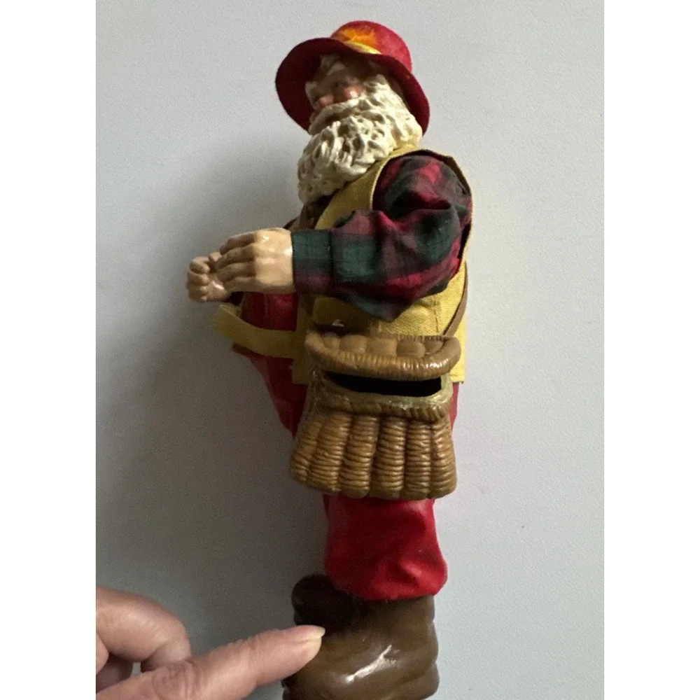 Santa Fishing Figurine‎ Fishtales Orig Box Kurt Adler KSA Fabriche NEW, Vintage